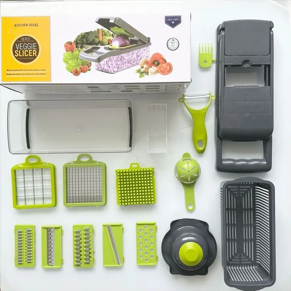 Ultimate 16 in 1 Multifunction Vegetable Cutter | Food Chopper, Slicer & Grater - Image 2