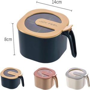 Stylish 4 Grid Kitchen Spice Box