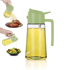 470ML Oil Sprayer Bottle Portable Kitchen Packaging Glass Bottle for Olive Oil