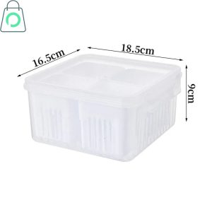 Premium Fridge Storage Box for Vegetable and Fruit Organizer