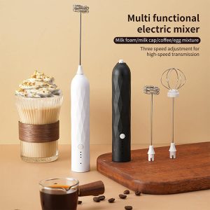 Electric Rechargeable Handheld Coffee Mixer - Perfectly Blend Your Brews With Ease