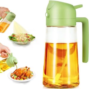 470ML Oil Sprayer Bottle Portable Kitchen Packaging Glass Bottle for Olive Oil