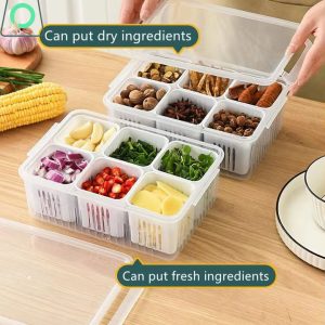 Premium Fridge Storage Box for Vegetable and Fruit Organizer
