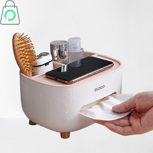 Multi-Function Desk Organizer with Tissue Holder