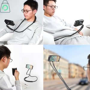 Universal Lazy Neck Phone Holder Adjustable Mobile Stand